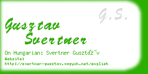 gusztav svertner business card